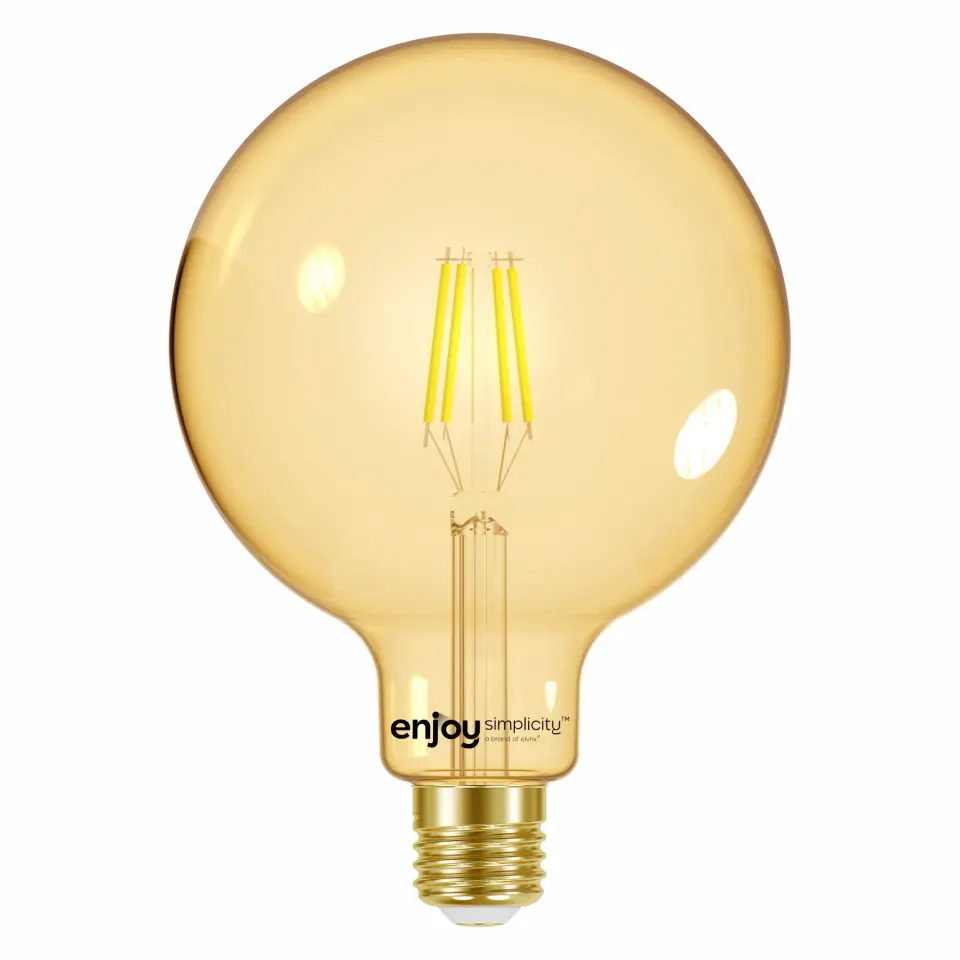 LED FILLAMENT AMBER | G125 4W(>30w) E27 | <2000k | 320lm | {enjoysimplicity}™