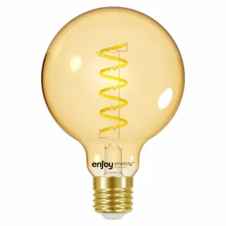 LED FILLAMENT SPIRAL AMBER | G95 4.8W(>32w) E27 | 2000k | 350lm | {enjoysimplicity}™