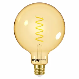 LED FILLAMENT SPIRAL AMBER | G125 4.8W(>32w) E27 | 2000k | 350lm | {enjoysimplicity}™