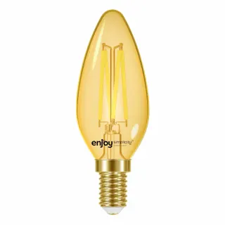 LED FILLAMENT AMBER DIM | B35 4W(>28w) E14 | 2000k | 300lm | {enjoysimplicity}™