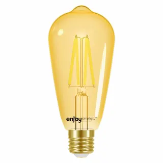 LED FILLAMENT AMBER DIM | ST64 4W(>30w) E27 | 2000k | 320lm | {enjoysimplicity}™