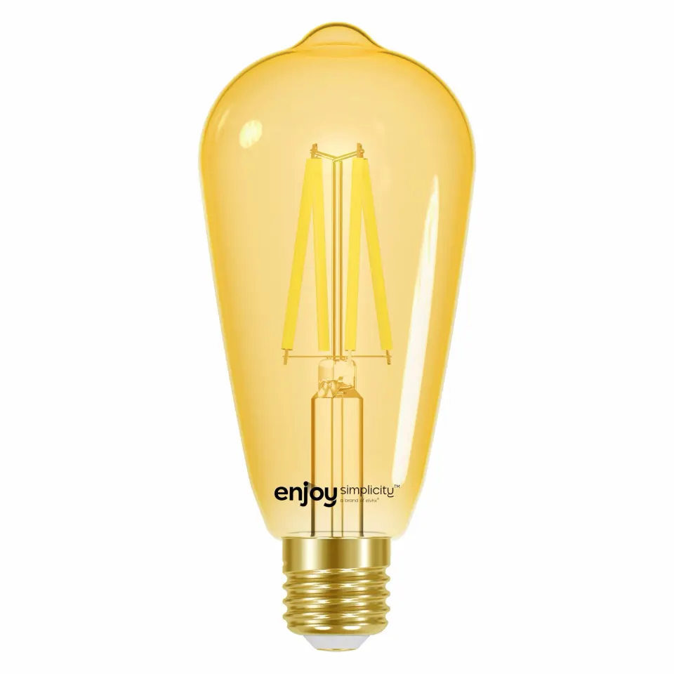 LED FILLAMENT AMBER DIM | ST64 7.5W(>54w) E27 | 2000k | 700lm | {enjoysimplicity}™