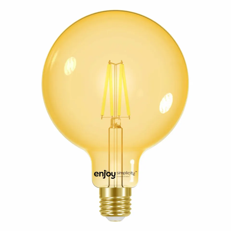 LED FILLAMENT AMBER DIM | G125 4W(>30w) E27 | 2000k | 320lm | {enjoysimplicity}™