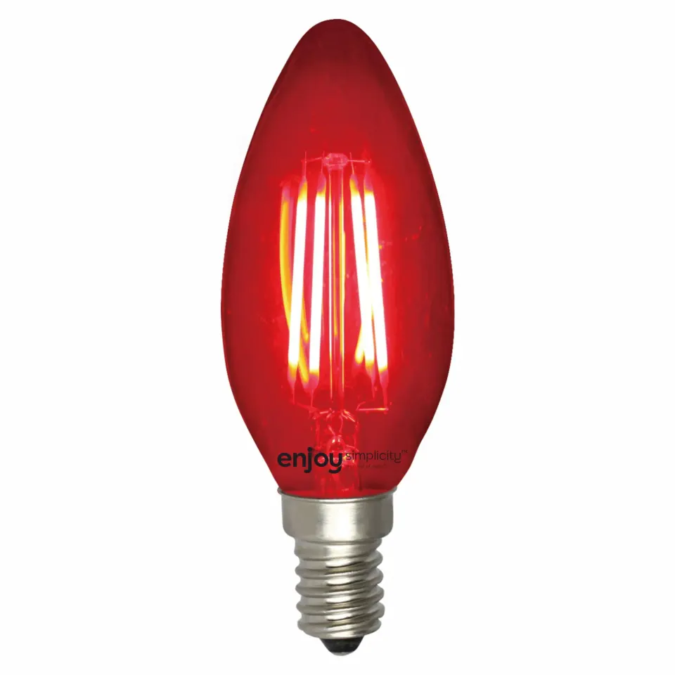 DreamLED Fillament Coloured B35 | 4W E14 | KOKKINO | {enjoysimplicity}™