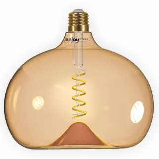 LED SPIRAL FILLAMENT DIM | G190 AMBER 4W(>25w) E27 | 2000k | 250lm | {enjoysimplicity}™