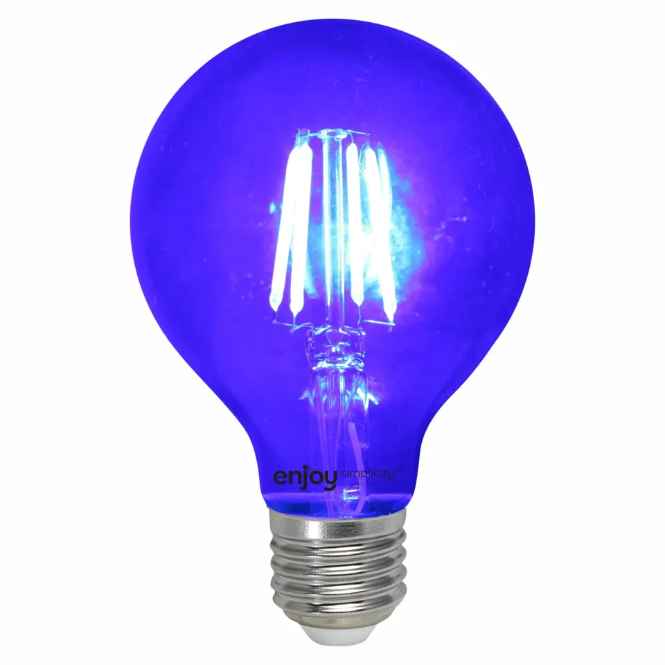 DreamLED Fillament Coloured G80 | 4W E27 | ΜΠΛΕ | {enjoysimplicity}™