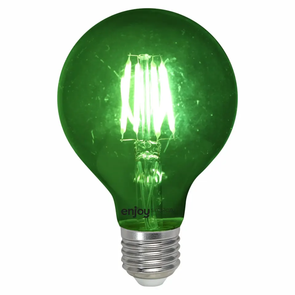 DreamLED Fillament Coloured G80 | 4W E27 | ΠΡΑΣINO | {enjoysimplicity}™