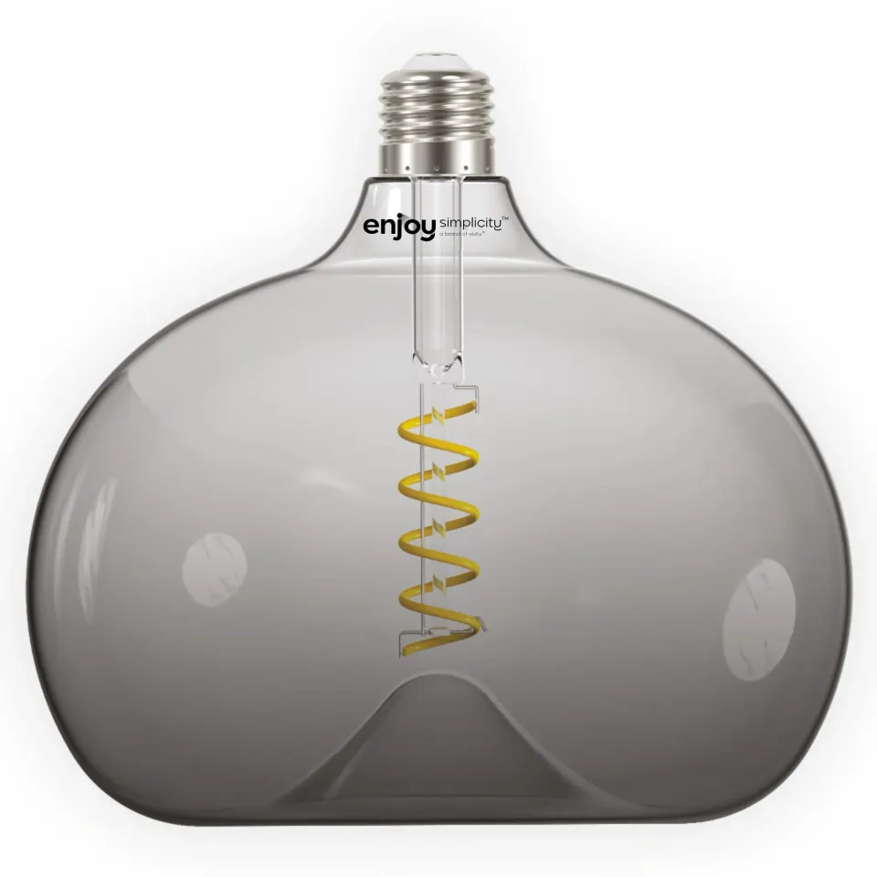 LED SPIRAL FILLAMENT DIM | G190 SMOKY 4W(>16w) E27 | 2000k | 150lm | {enjoysimplicity}™