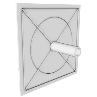 ΚΑΠΑΚΙ #7,5×7,5 ΜΕ ΑΦΑΛΟ 85x85mm (ΓΙΑ ΚΑ:122)