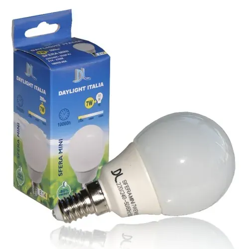 Eco mini Ball E14 (-80%) 7W(>30W) 2700k 300 lm10.000h DL®-Νέτο τιμή