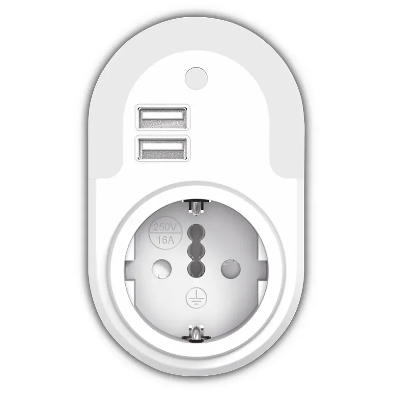 LED Night Light Sensor+2xUSB 5V 2.1A+Σούκο | 0.5W | 3000k | 12lm | {enjoysimplicity}™