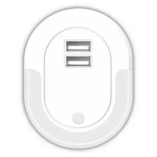 LED Night Light Sensor+2xUSB 5V 2.1A | 0.5W | 3000k | 12lm | {enjoysimplicity}™