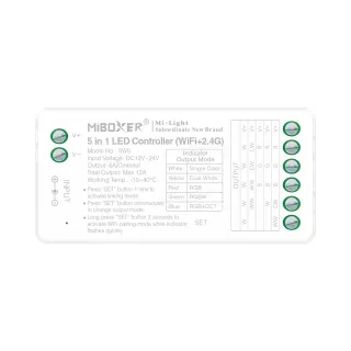 WIFI ΕΛΕΓΚΤΗΣ LED 5 ΣΕ 1 ACA A-SW5 IP20