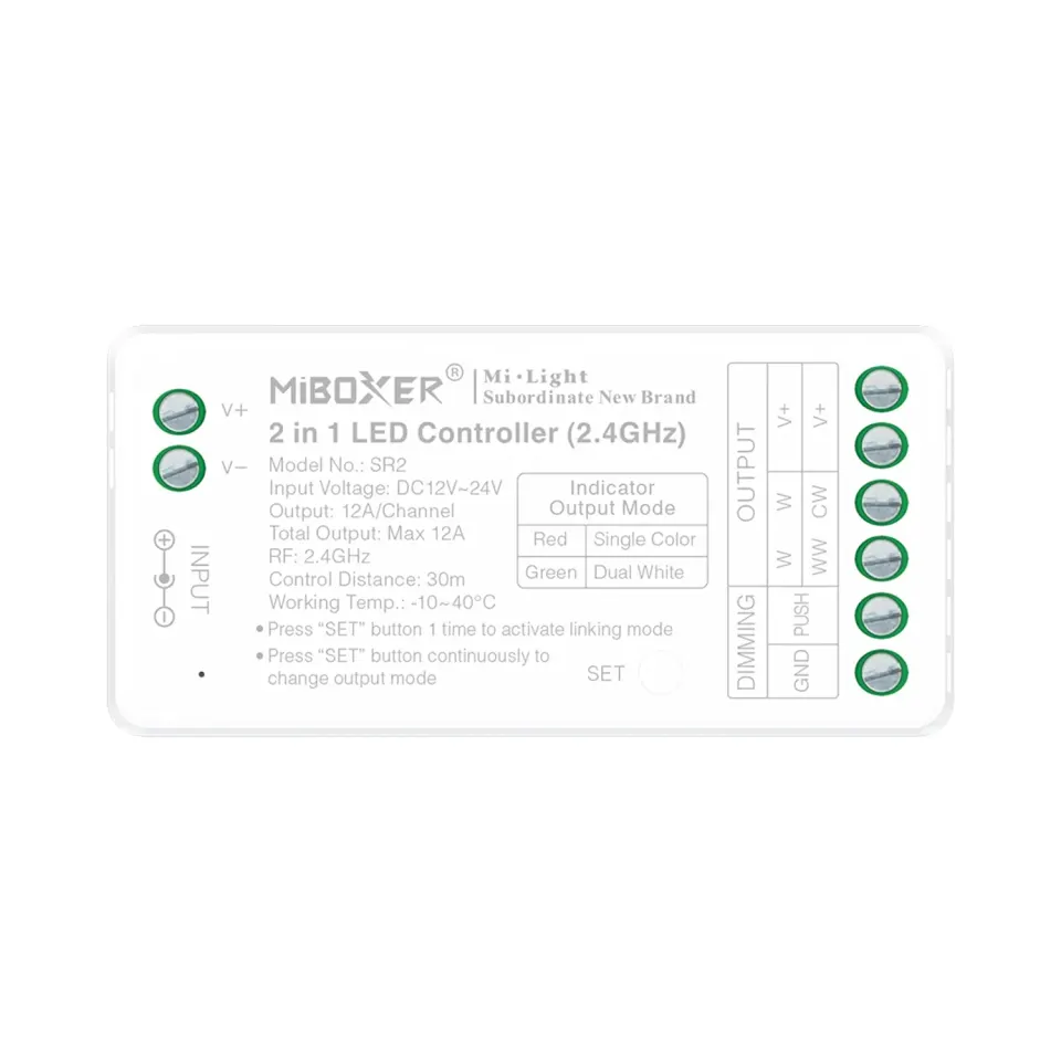 ΕΛΕΓΚΤΗΣ LED 2 ΣΕ 1 2.4G ACA A-SR2 IP20