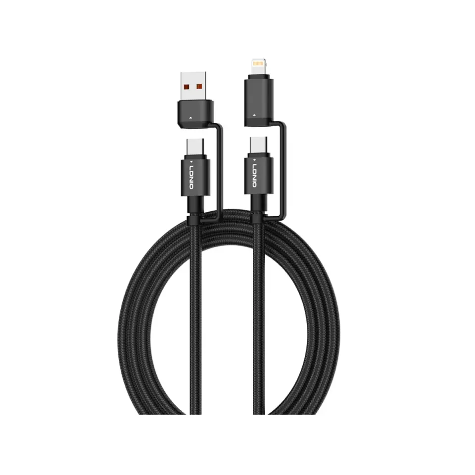 LC16 ΚΑΛΩΔΙΟ USB 4σε1 65W LDNIO