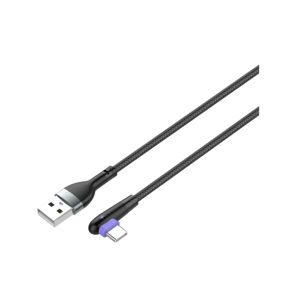 LS561 ΓΩΝΙΑΚΟ ΚΑΛΩΔΙΟ USB ΣΕ TYPE C 2.4Α LDNIO