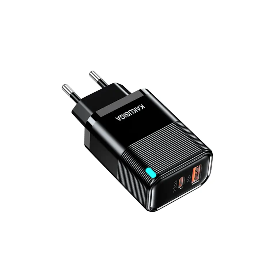 KSC-1685 Φορτιστής 30W+3.0 USB-TYPE C ΕΝΔΕΙΞΗ LED (ΜΑΥΡΟ ΧΡΩΜΑ)