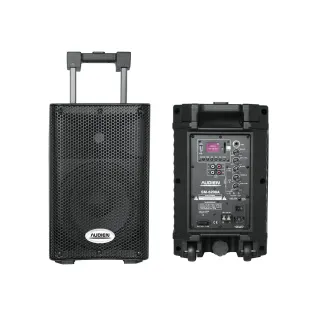 SM-6208Α Επαναφορτιζόμενο ενεργό ηχείο 8″ με 2 ασύρματα μικρόφωνα