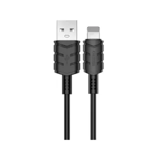 KSC-716/BLACK/LT ΜΑΥΡΟ ΚΑΛΩΔΙΟ LIGHTNING (2m)