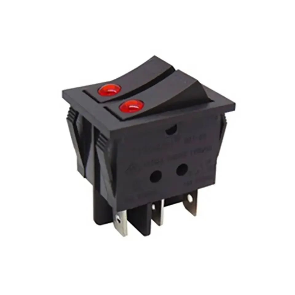 FL3-KCD2-2101EN-2 Διπλός διακόπτης rocker φωτιζόμενος 250V ON-OFF