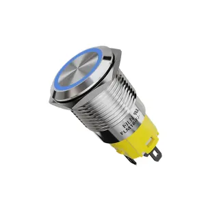 FLM16-FJ-E-BLUE ΔΙΑΚΟΠΤΗΣ Φ16mm 12V με ΜΠΛΕ ΦΩΤΙΣΜΟ