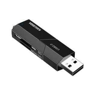 KSC-1411/BLACK USB 2.0 CARD READER 2 IN 1