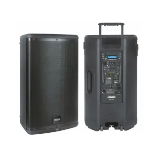 SM-5115A6 Επαναφορτιζόμενο ενεργό ηχείο 15″ με 2 ασύρματα μικρόφωνα