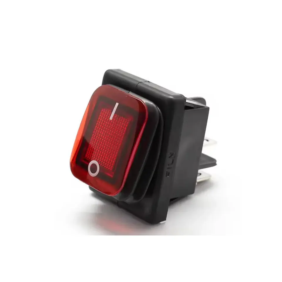 FL3-KCD4-201N-6K/250V Διακόπτης rocker φωτιζόμενος 250V ON-OFF