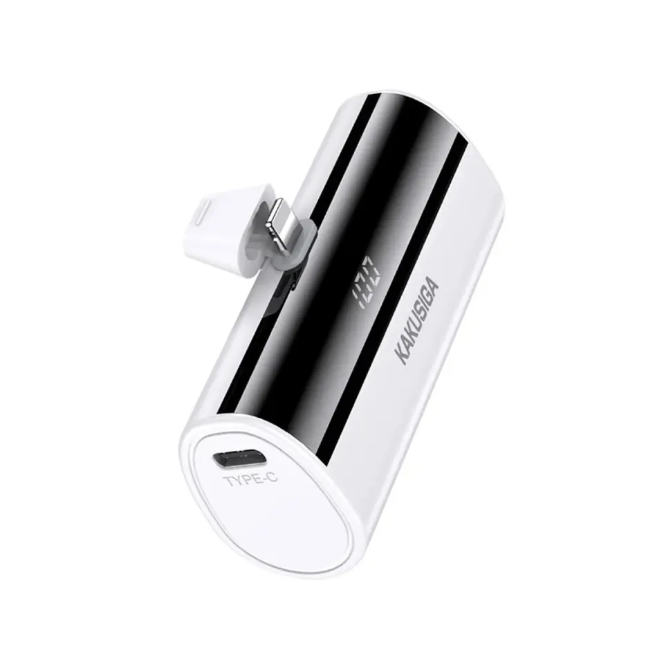 KSC-1075/WHITE/LT POWERBANK LIGHTNING 5.000mAh ΛΕΥΚΟ