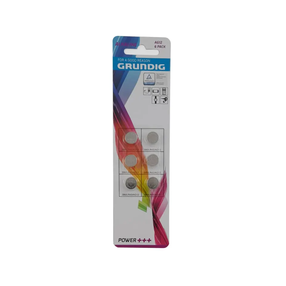 GRUN-AG12/6 ΑΛΚΑΛΙΚΗ ΜΠΑΤΑΡΙΑ GRUNDIG AG12 / 386 / LR43