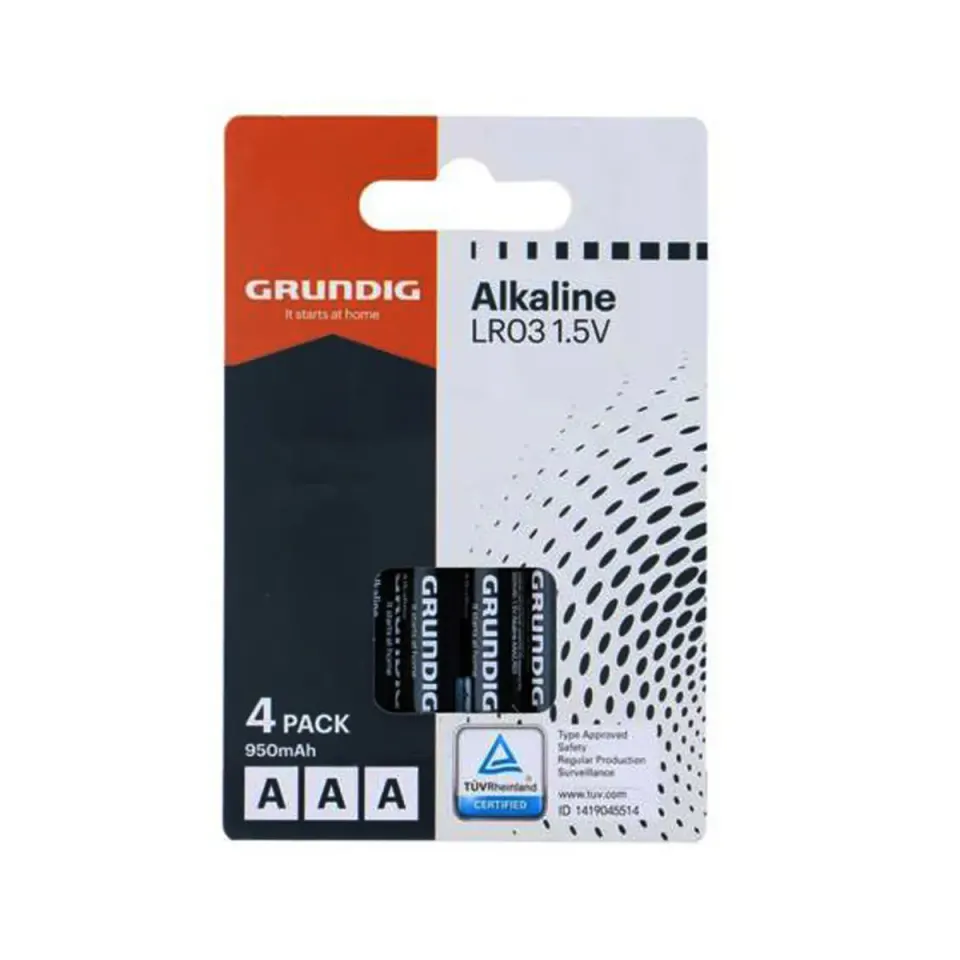 GRUN-ALKLR03/4 ΑΛΚΑΛΙΚΗ ΜΠΑΤΑΡΙΑ GRUNDIG LR03 / AAA