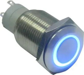SW16F-Z1-S-R-B-220V ΔΙΑΚΟΠΤΗΣ Φ16mm 220V με ΜΠΛΕ ΦΩΤΙΣΜΟ