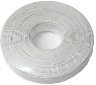HY1001-WHITE Λευκό τηλεφωνικό καλώδιο100m