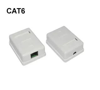 SM610 Μονή εξωτερική πρίζα 8P8C CAT6 ΤΥΠΟΥ KRONE