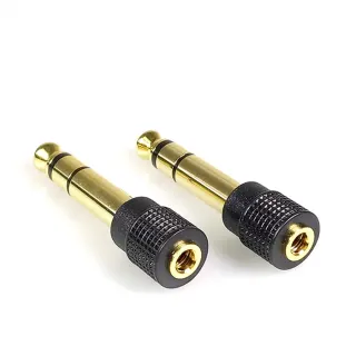 XS-P044 Adaptor επίχρυσο 6,3mm σε 3,5mm (STEREO)