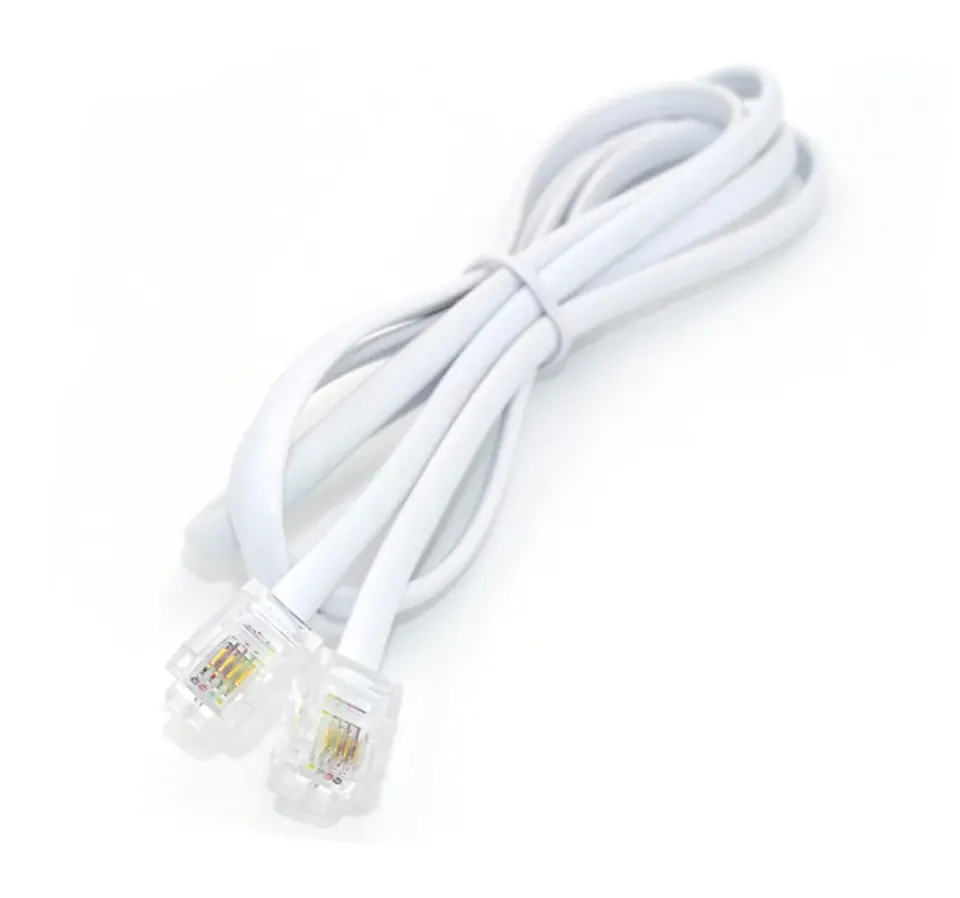 SM134-white-5m Τηλεφωνικό καλώδιο 5μ
