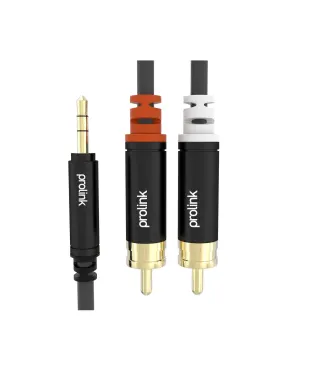 HMM103-0150 PROLINK 2xRCA ΑΡΣΕΝΙΚΑ – JACK 3,5mm – 1,50m