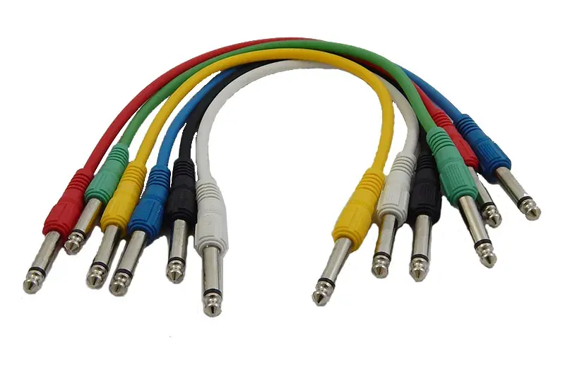 TAC001 6 ΤΕΜΑΧΙΑ ΚΑΡΦΙ 6,3mm – ΚΑΡΦΙ 6,3mm 0,3m
