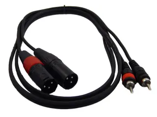 TPC-020 ΚΑΛΩΔΙΟ 2 RCA ΑΡΣΕΝΙΚΑ – 2 XLR ΑΡΣΕΝΙΚΑ 1,5m