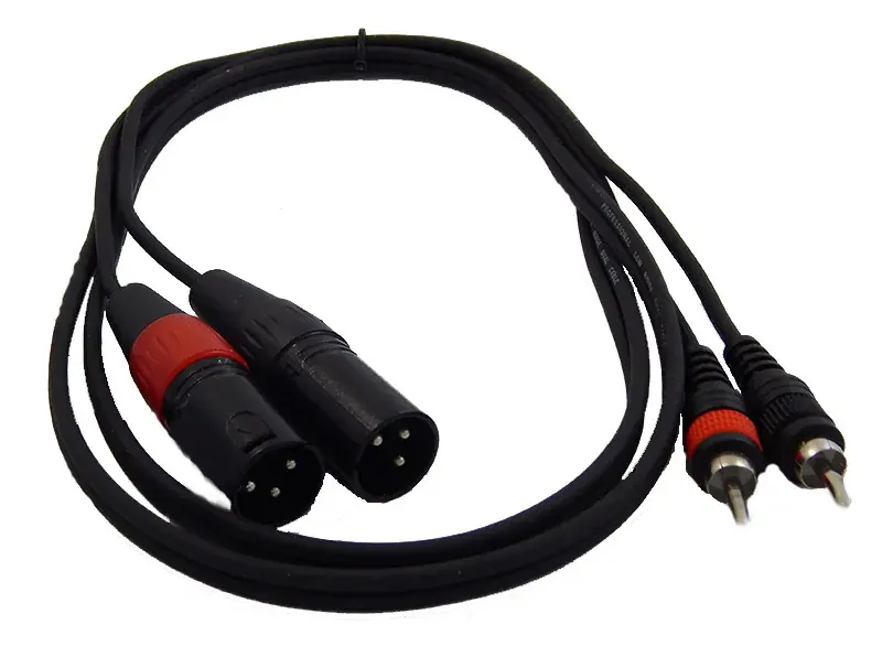 TPC-020 ΚΑΛΩΔΙΟ 2 RCA ΑΡΣΕΝΙΚΑ – 2 XLR ΑΡΣΕΝΙΚΑ 1,5m