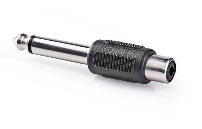 10-2023G Adaptor καρφί 6,3mm σε RCA