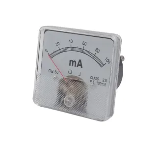 0315 Όργανο πίνακα 6x6cm 0-100mΑ