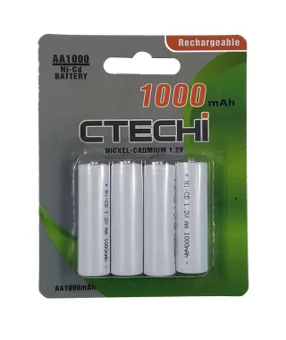0205 AA Ni-CD 1000mAh (4αδα blister)