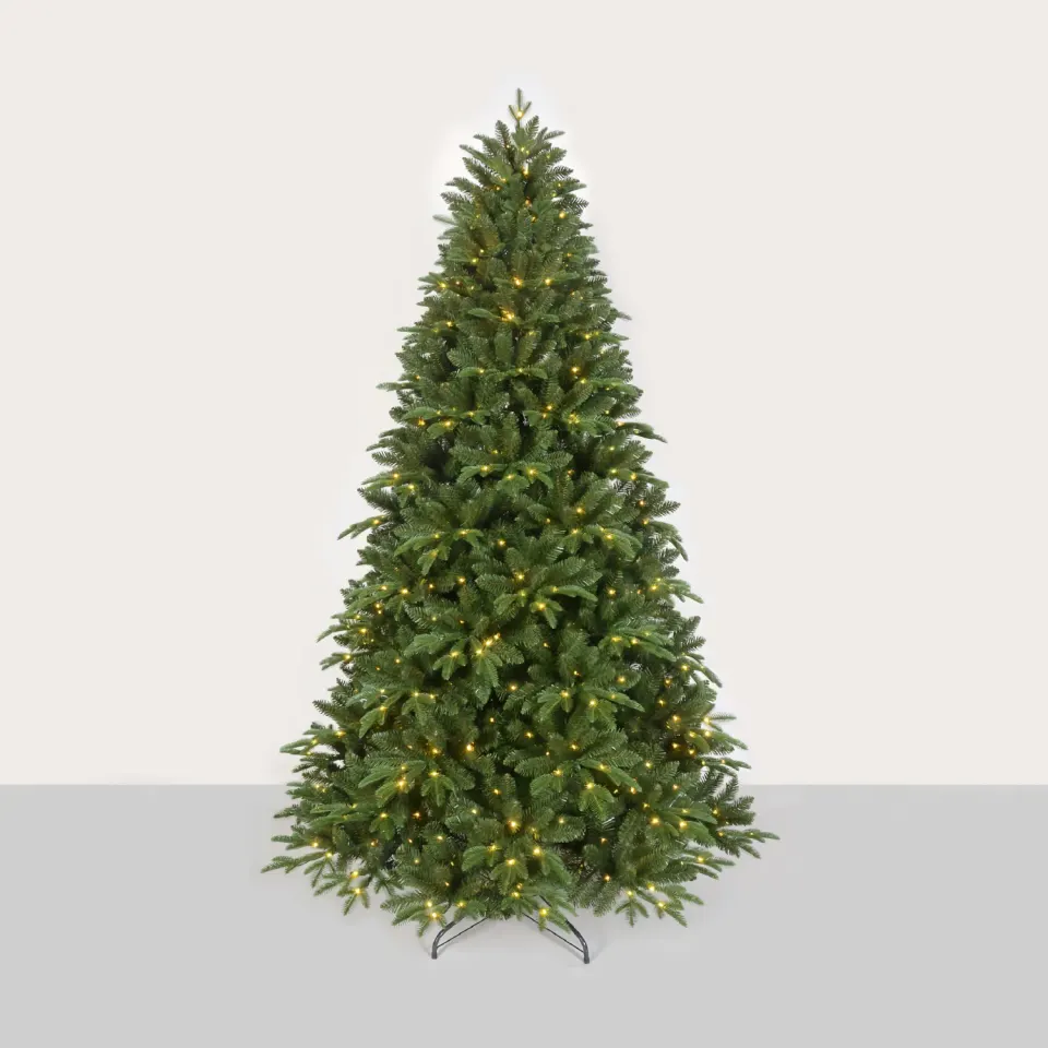 XMAS ΔΕΝΤΡΟ PE/PVC PRE-LIT ΠΡΑΣΙΝΟ 6W 350LED WW IP44 220-240V ΑΝΤΑΠΤΟΡΑΣ 1.5M ΚΑΛΩΔΙΟ