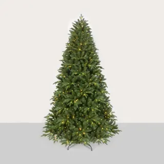 XMAS ΔΕΝΤΡΟ PE/PVC PRE-LIT ΠΡΑΣΙΝΟ 6W 500LED WW IP44 220-240V ΑΝΤΑΠΤΟΡΑΣ 1.5M ΚΑΛΩΔΙΟ