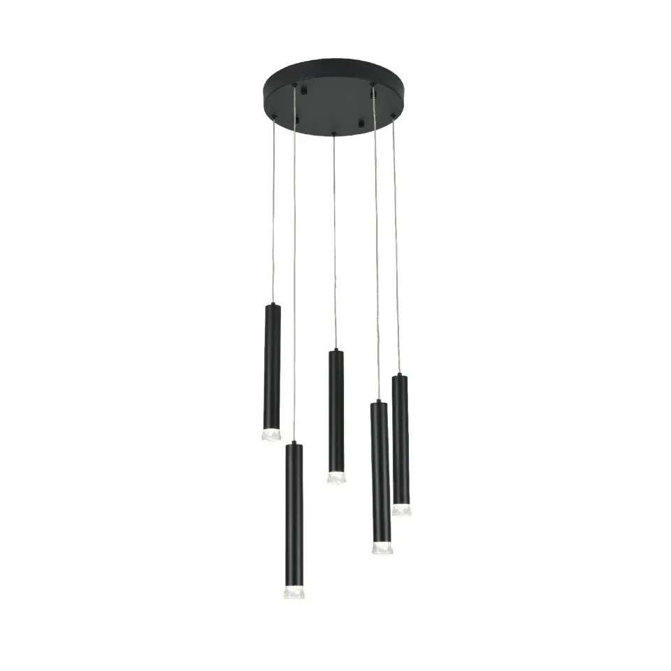 ΚΡΕΜΑΣΤΟ ΦΩΤΙΣΤΙΚΟ LED ACA KY011NC255BK RAPENZO ΑΜΜΩΔΕΣ ΜΑΥΡΟ ΑΛΟΥΜΙΝΙΟ 30W 2800K-3200K-4000K 1200LM IP20 Φ30ΜΜXH 300ΜΜX5PCS