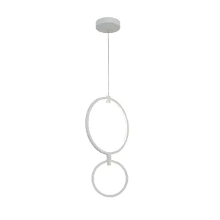 ΚΡΕΜΑΣΤΟ ΦΩΤΙΣΤΙΚΟ LED ACA KY011ECWH TWIN ΑΜΜΩΔΕΣ ΛΕΥΚΟ ΑΛΟΥΜΙΝΙΟ + ΣΙΛΙΚΟΝΗ 30W 2800K-3200K-4000K 1200LM IP20 250+400MM