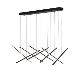 ΚΡΕΜΑΣΤΟ ΦΩΤΙΣΤΙΚΟ LED ACA KY011AC14XΒΚ CORE ΑΜΜΩΔΕΣ ΜΑΥΡΟ ΑΛΟΥΜΙΝΙΟ + ΣΙΛΙΚΟΝΗ 80W 2800K-3200K-4000K 3200LM IP20 650MMX8PCS