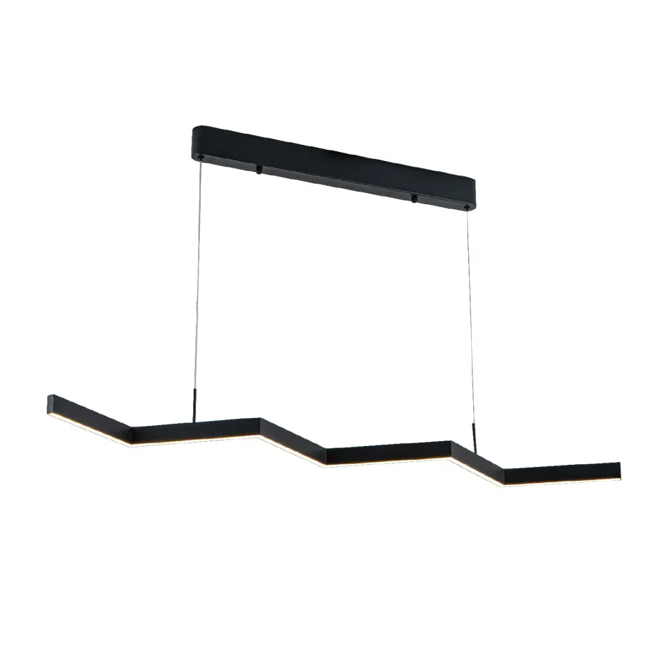 ΚΡΕΜΑΣΤΟ ΦΩΤΙΣΤΙΚΟ LED ACA KY011AD25BK ZIGZAG ΑΜΜΩΔΕΣ ΜΑΥΡΟ ΑΛΟΥΜΙΝΙΟ + ΣΙΛΙΚΟΝΗ 30W 2800K-3200K-4000K 1200LM IP20 1200MM