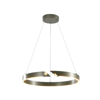 ΚΡΕΜΑΣΤΟ ΦΩΤΙΣΤΙΚΟ LED ACA KY011EC92C RUNO ΜΑΤ ΑΣΗΜΙ ΑΛΟΥΜΙΝΙΟ + ΣΙΛΙΚΟΝΗ 30W 2800K-3200K-4000K 900LM IP20 Φ600MM